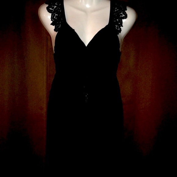 EUC Studio M Lacy Lil Black Dress SZ S - Picture 1 of 7